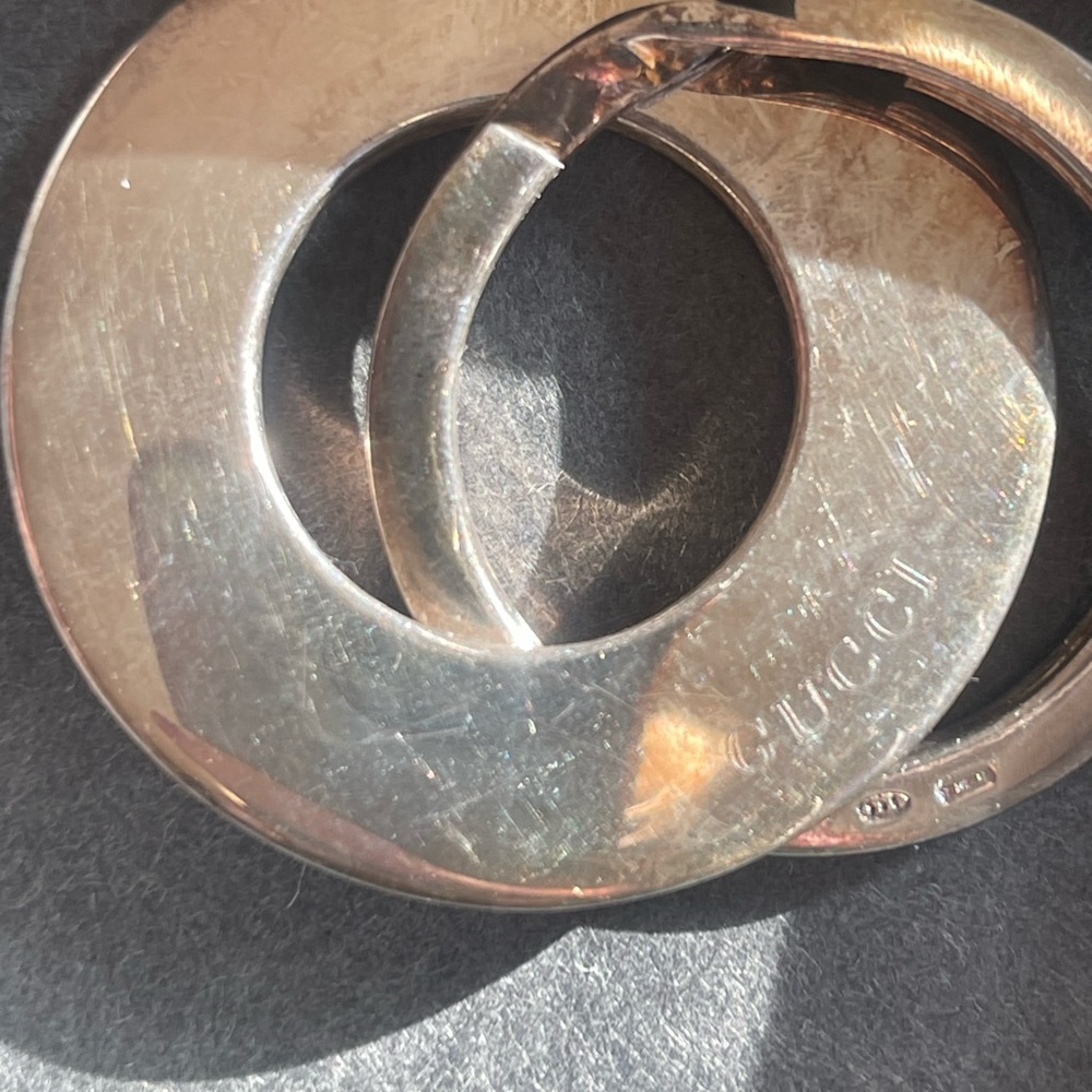 Gucci sterling silver keychain gorgeous marked 925 new in box - Picture 7 of 9